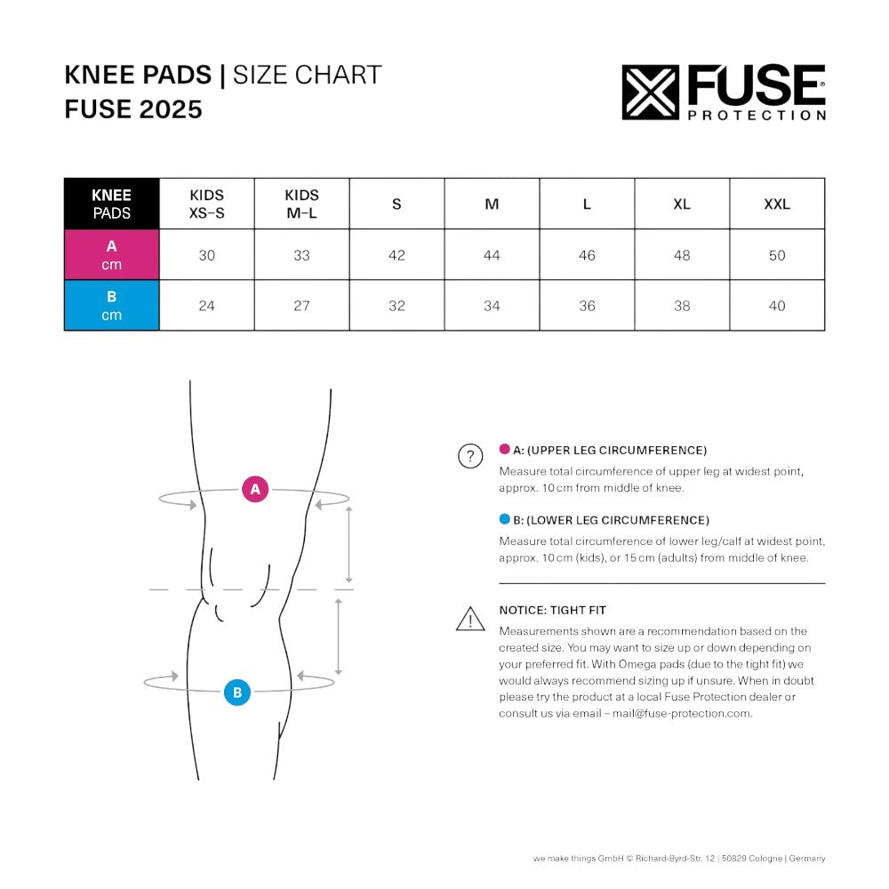 fuse -  Fuse Omega POCKET Knee Pad BMX Knieschoner - Bikers Base BMX