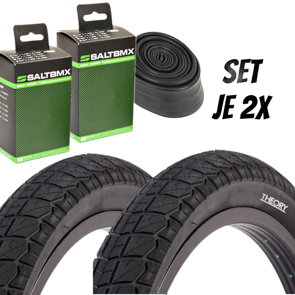 Merritt -  Merritt THEORY PROVEN BMX Reifen Set inkl. Salt Schlauch 20" 20x2.40 Zoll - Bikers Base BMX